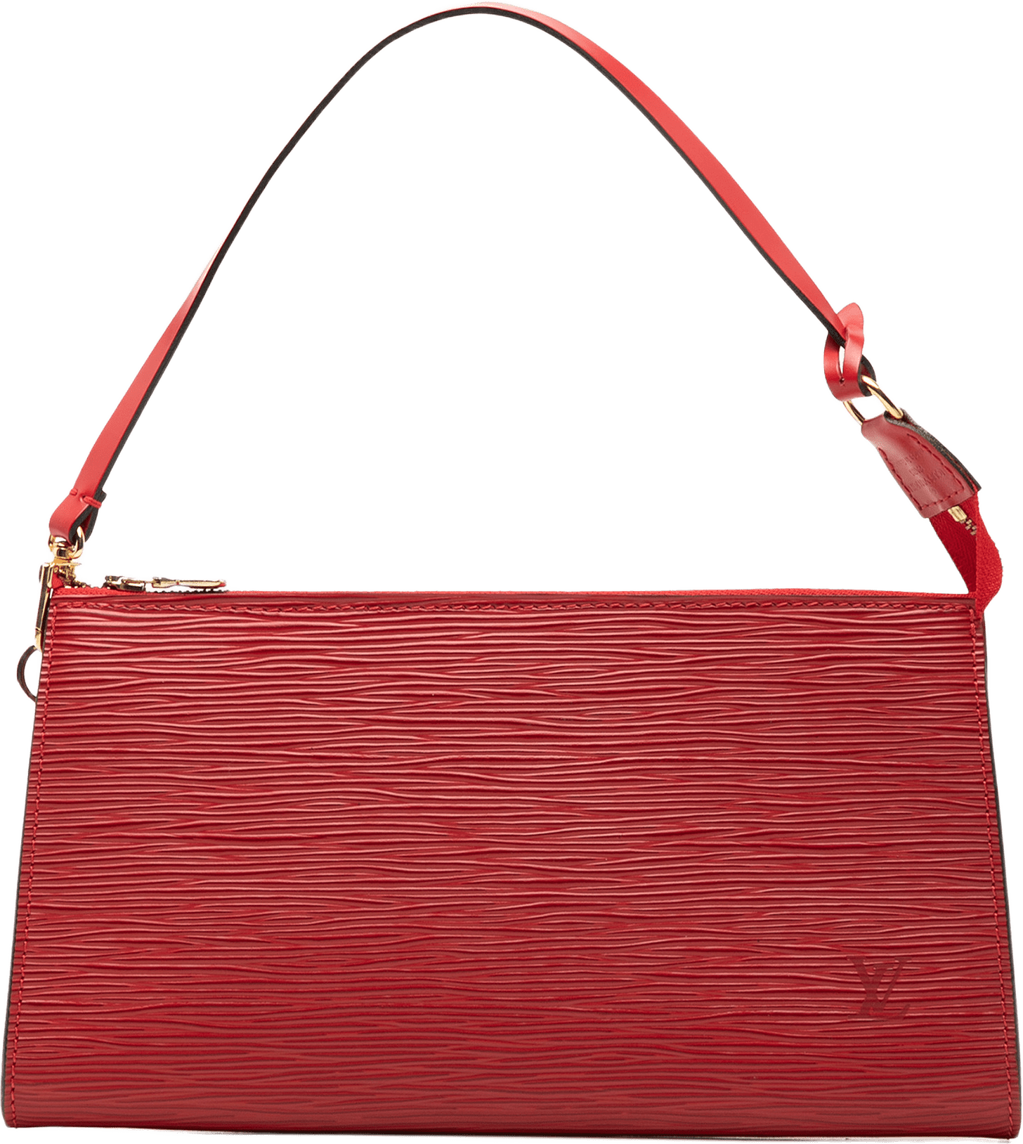 Louis Vuitton Epi Pochette Accessoires, från Luxclusif, i färgen red.
