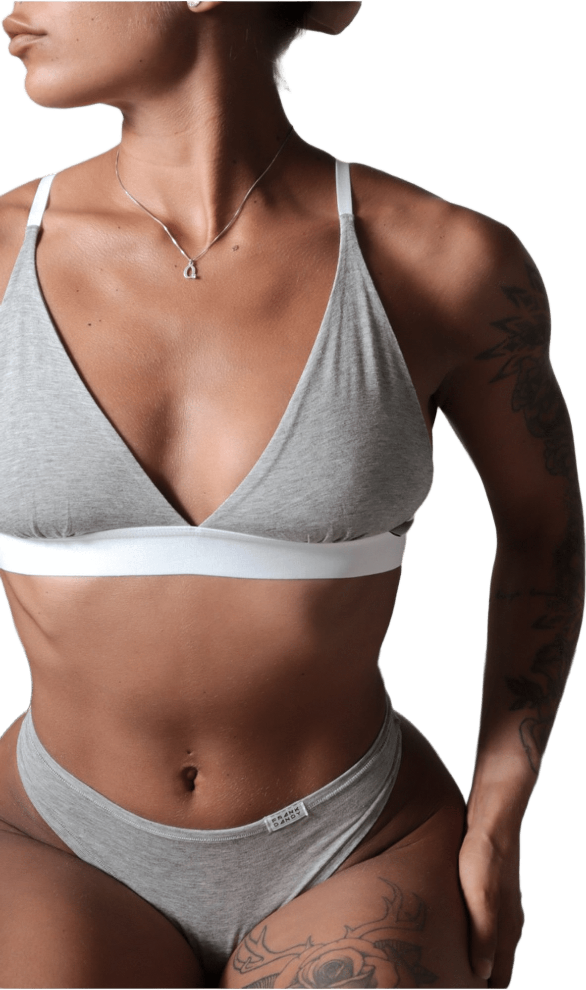 Women's Bamboo Legend Bra, från Frank Dandy, i färgen grey melange.