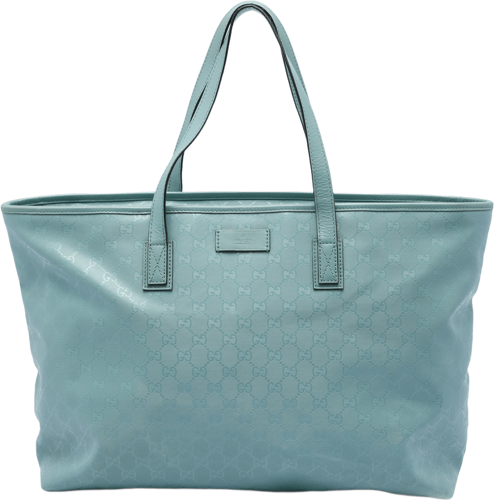 Gucci Large Gg Imprime Tote, från Luxclusif, i färgen blå.