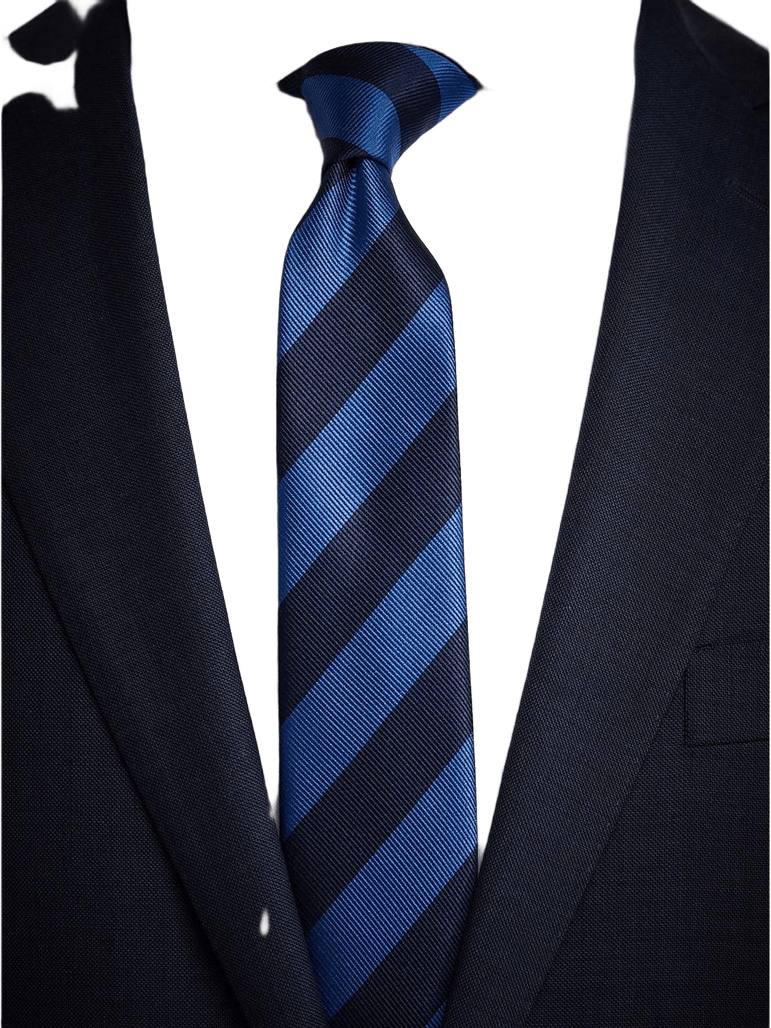 Randig Slips, från John Henric, i färgen blå & mörkblå.