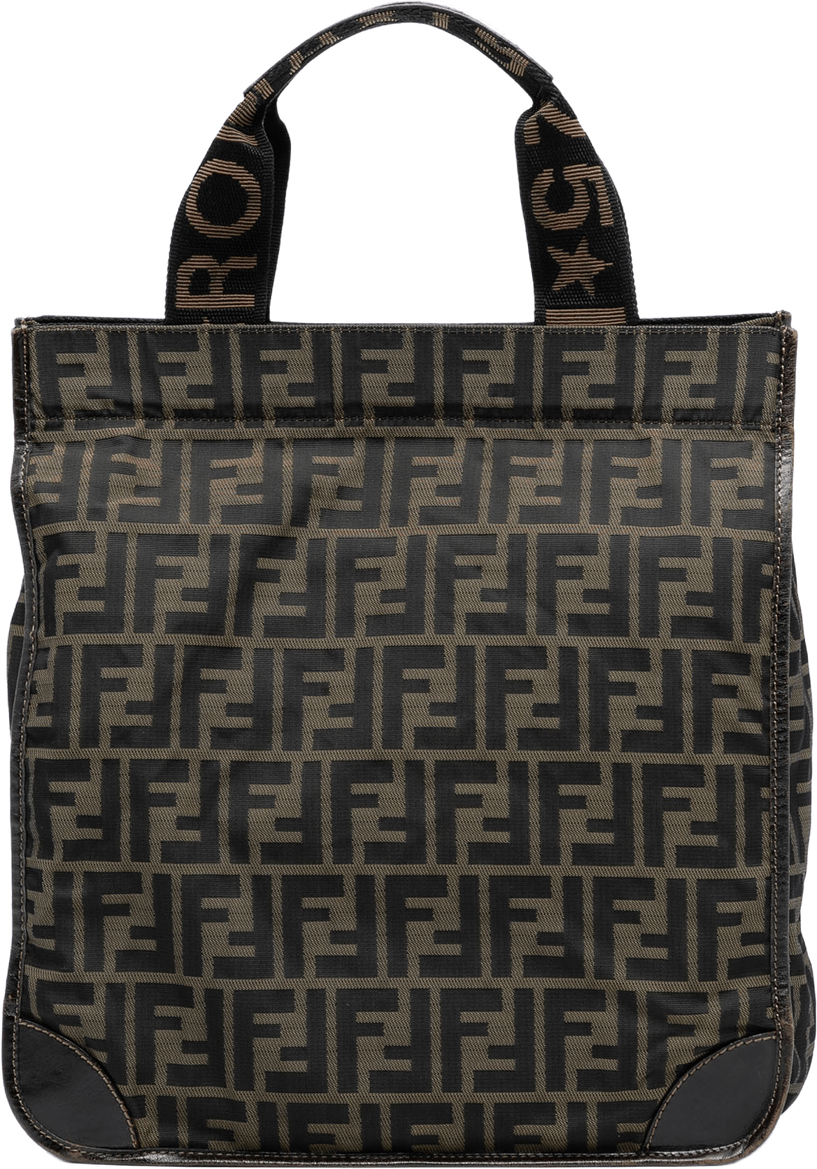 Fendi Zucca Canvas Shopping Tote, från Luxclusif, i färgen brown.