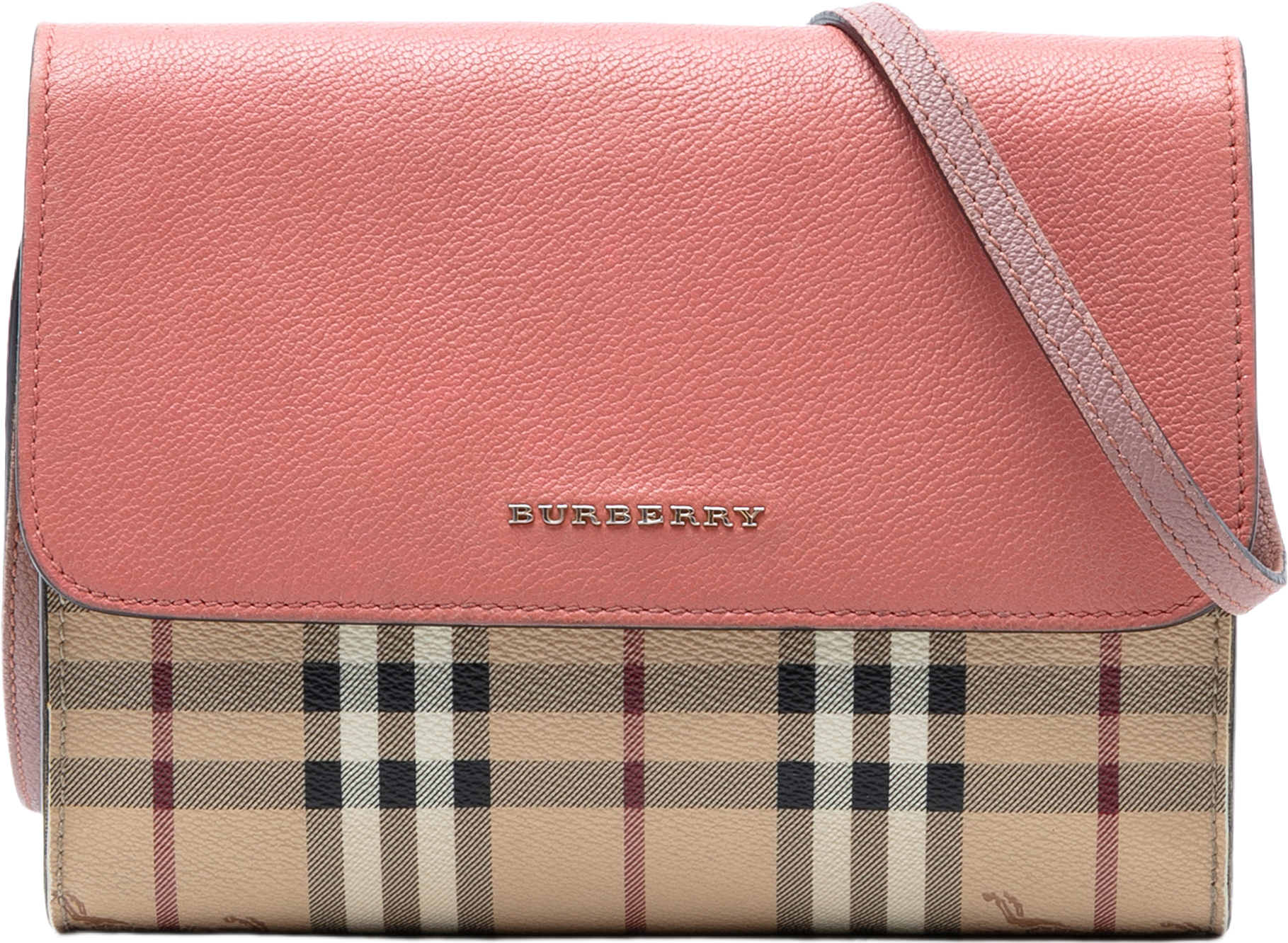 Burberry Haymarket Check Coated Canvas And Calfskin Loxley Crossbody, från Luxclusif, i färgen beige.