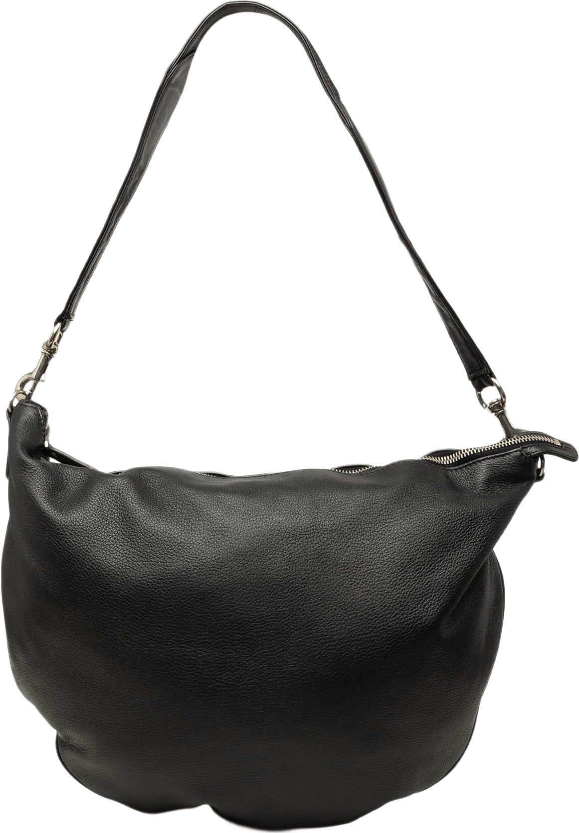 Gucci Calfskin Half Moon Hobo, från Luxclusif, i färgen svart.