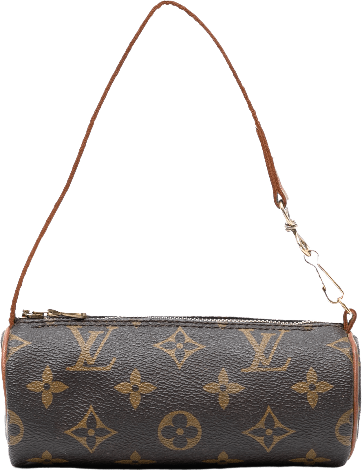 Louis Vuitton Monogram Papillon Pochette, från Luxclusif, i färgen brown.