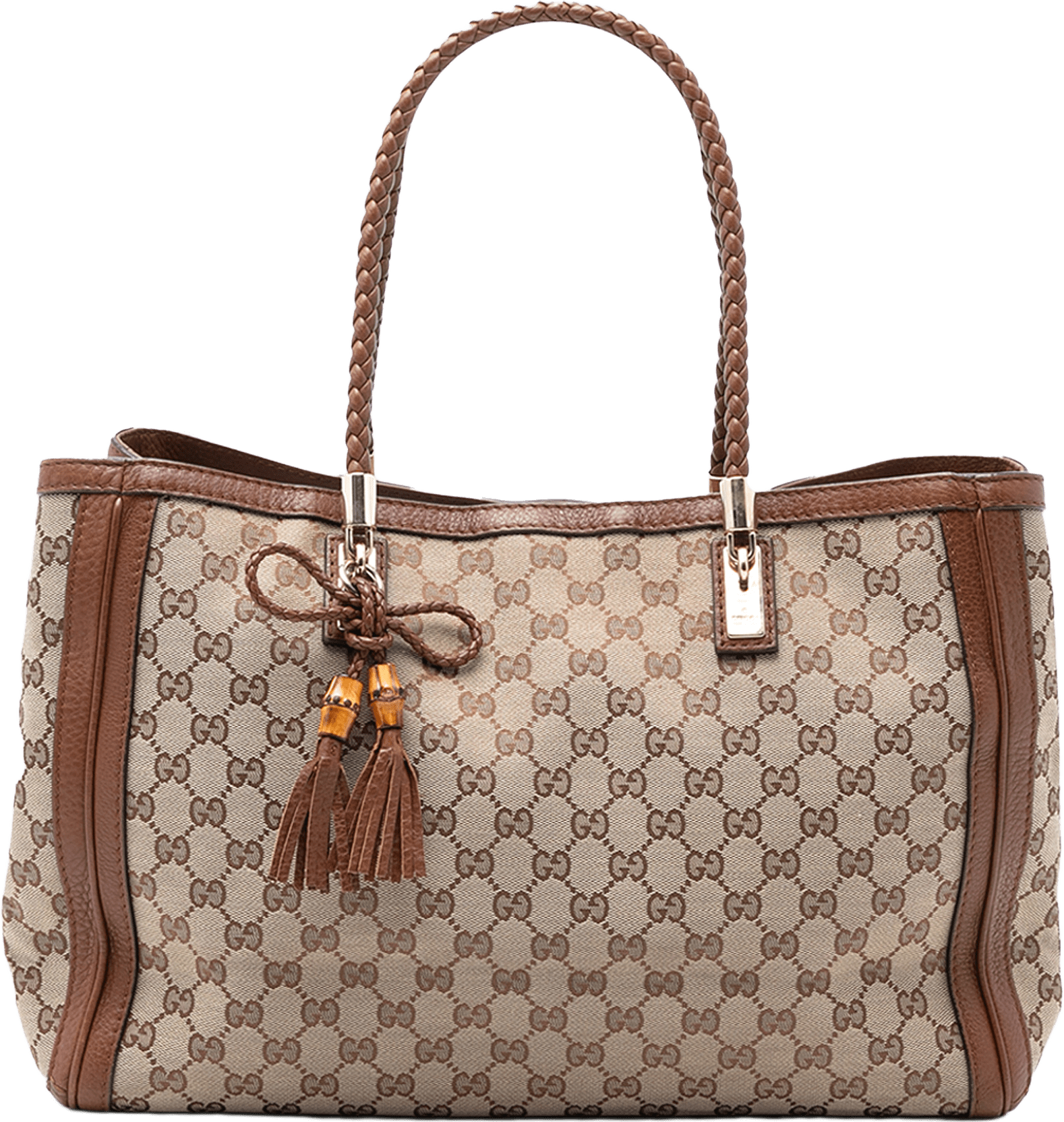 Gucci Medium Gg Canvas Bella Tote, från Luxclusif, i färgen beige.