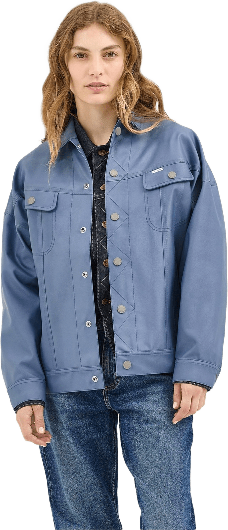 Women’s Lee® X Stutterheim Storm Rider™ Jacket, från Stutterheim, i färgen ash blue.
