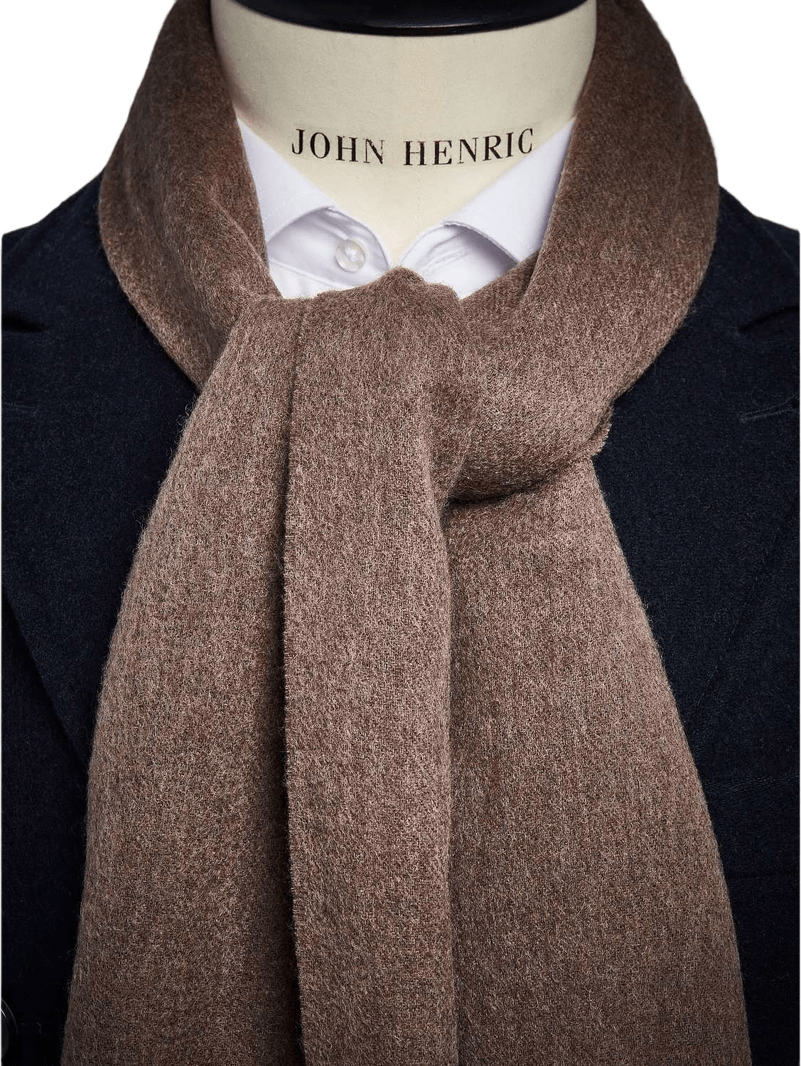 Cashmere Scarf, från John Henric, i färgen mid brown.