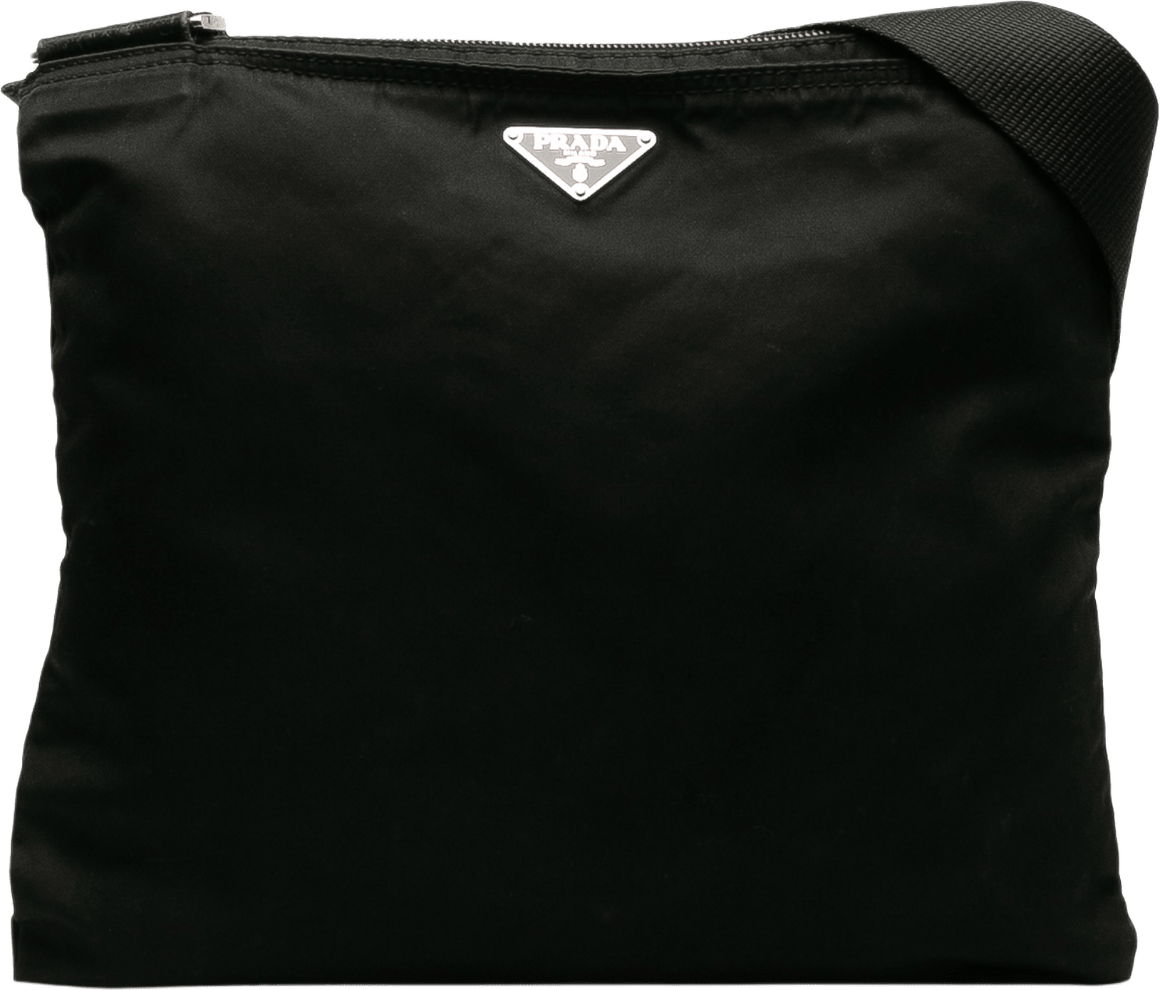 Prada Tessuto Crossbody Bag, från Luxclusif, i färgen black.