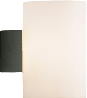 Vägglampa Evoke L, från Herstal, i färgen antracit/opal glas.