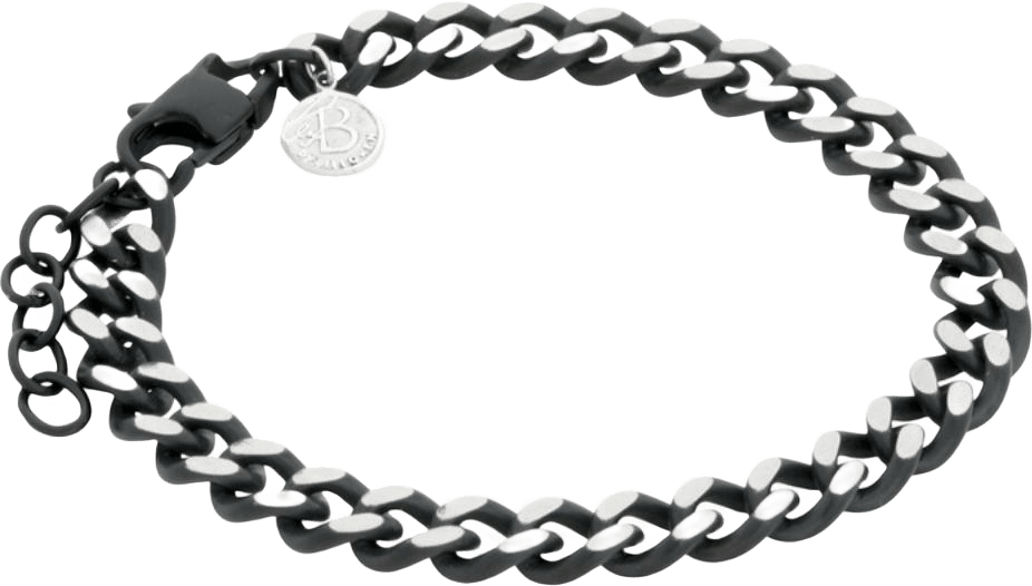 Sylvester Steel Bracelet Black, från by BILLGREN, i färgen svart.