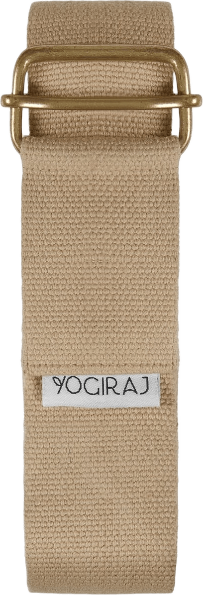 Yogabälte Yoga Belt Standard, från Yogiraj, i färgen beige.