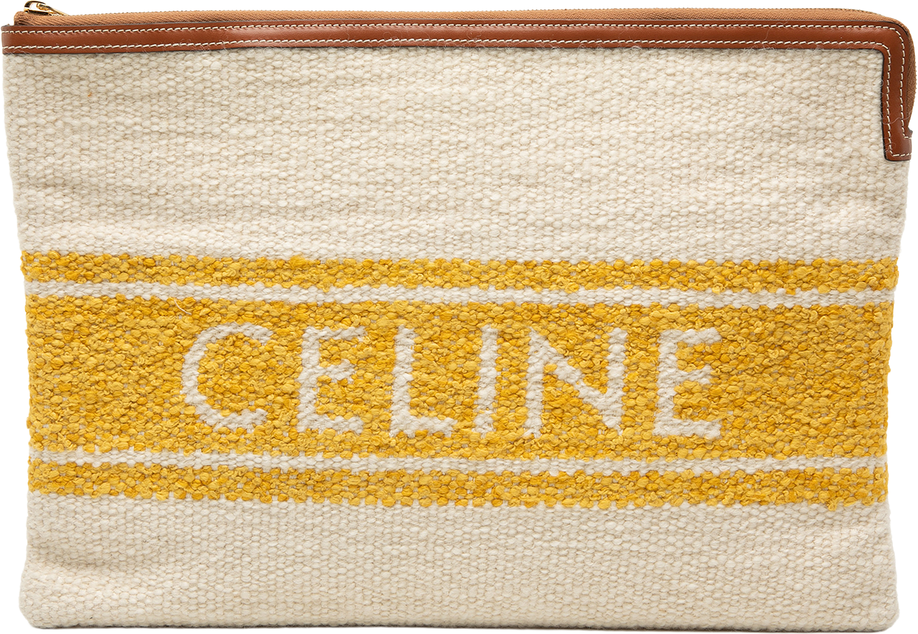 Celine Large Plein Soleil Clutch, från Luxclusif, i färgen light beige.
