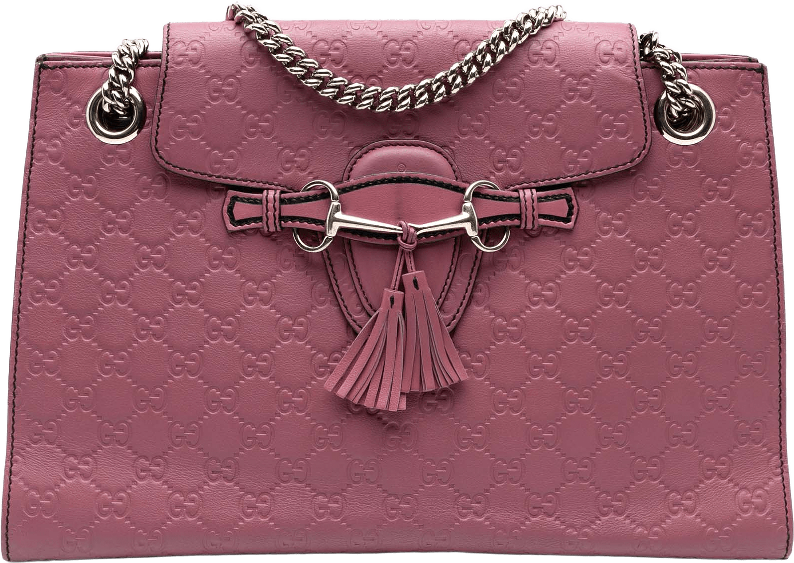 Gucci Large Guccissima Emily Shoulder Bag, från Luxclusif, i färgen light pink.