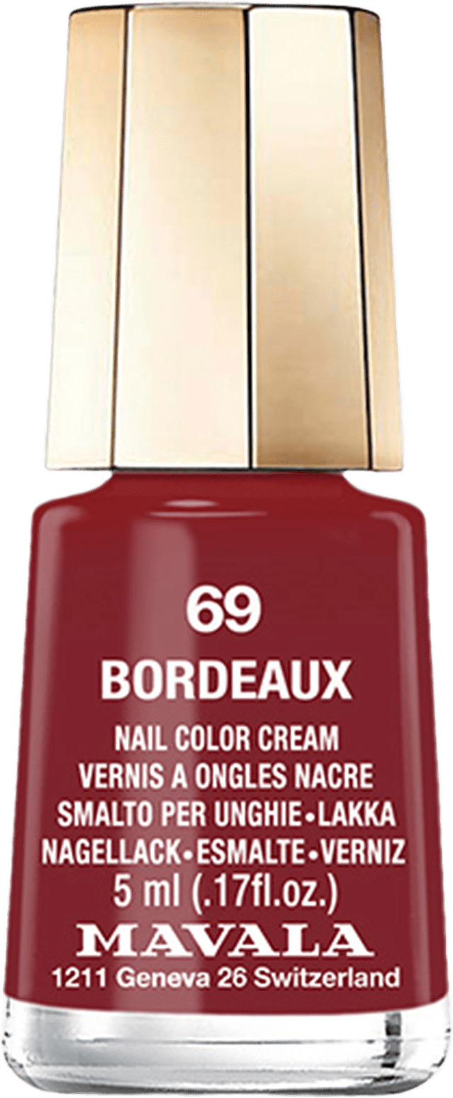 Minilack, från Mavala, i färgen Bordeaux.