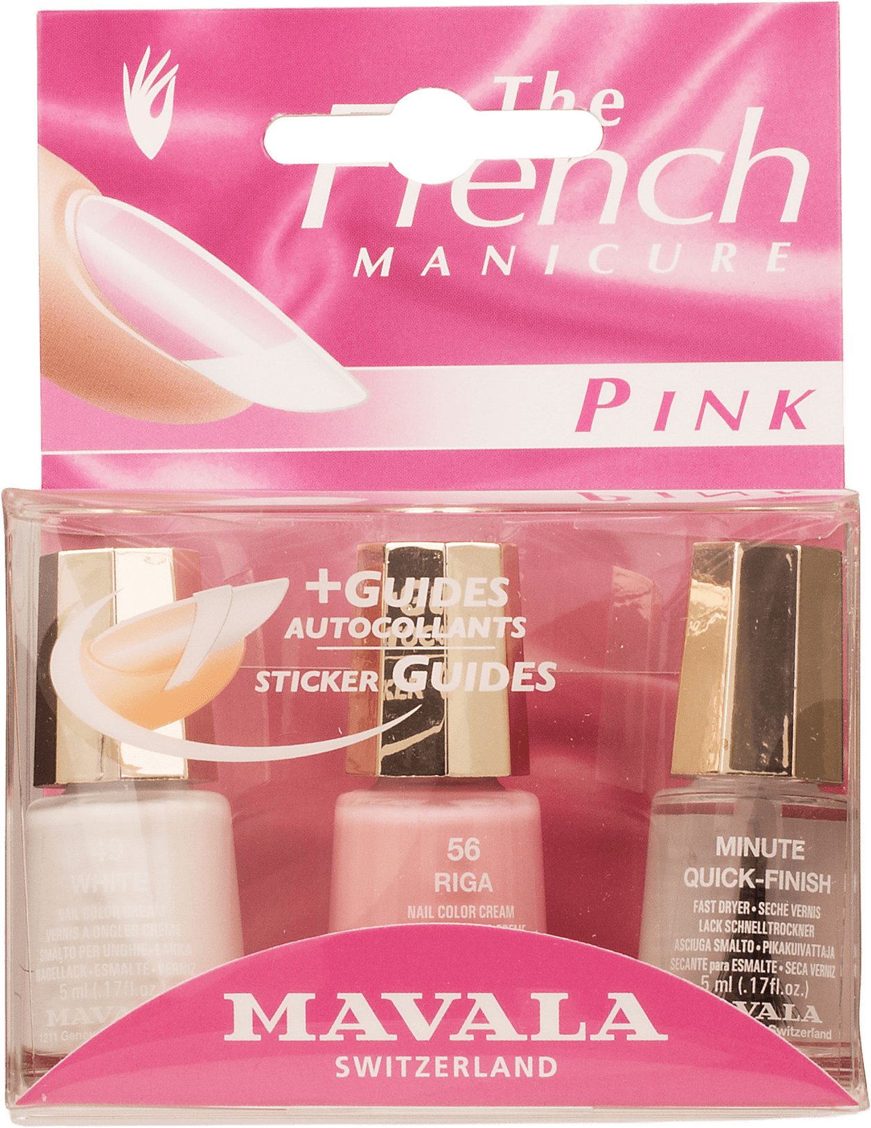 Fransk Manikyr Kit, från Mavala, i färgen Rosa.