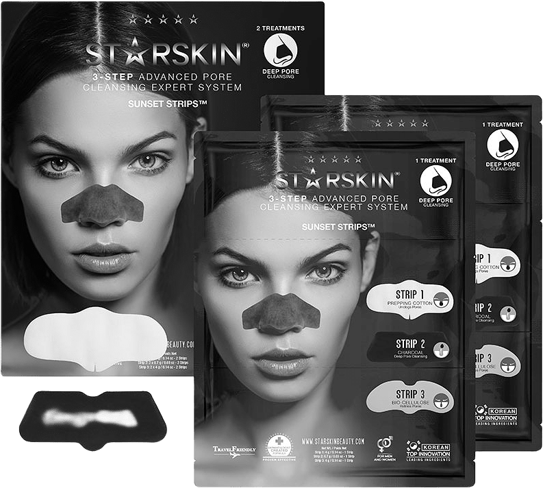 Sunset Strips™ 3-Step Advanced Blackhead Expert System Refining, från Starskin, i färgen Black.