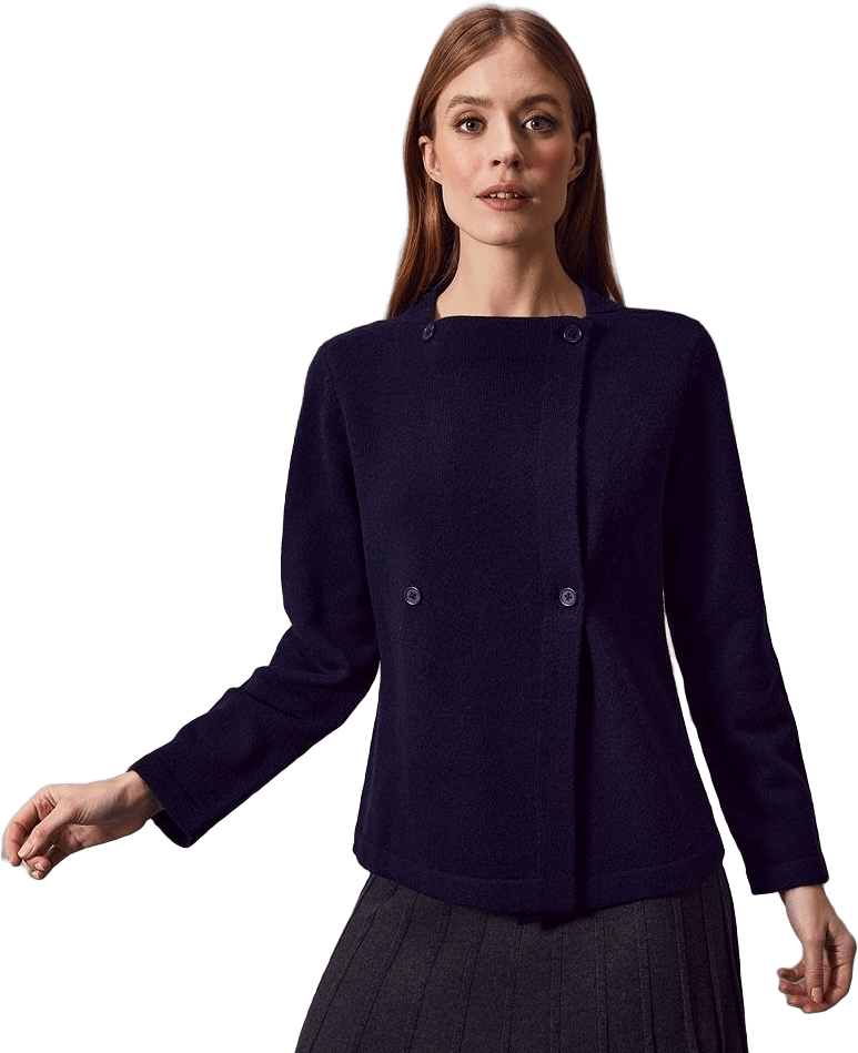 Marlis Cardigan, från Jumperfabriken, i färgen navy.