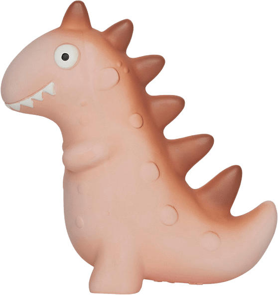 Bara Dino Teether, från OYOY Mini, i färgen rose.