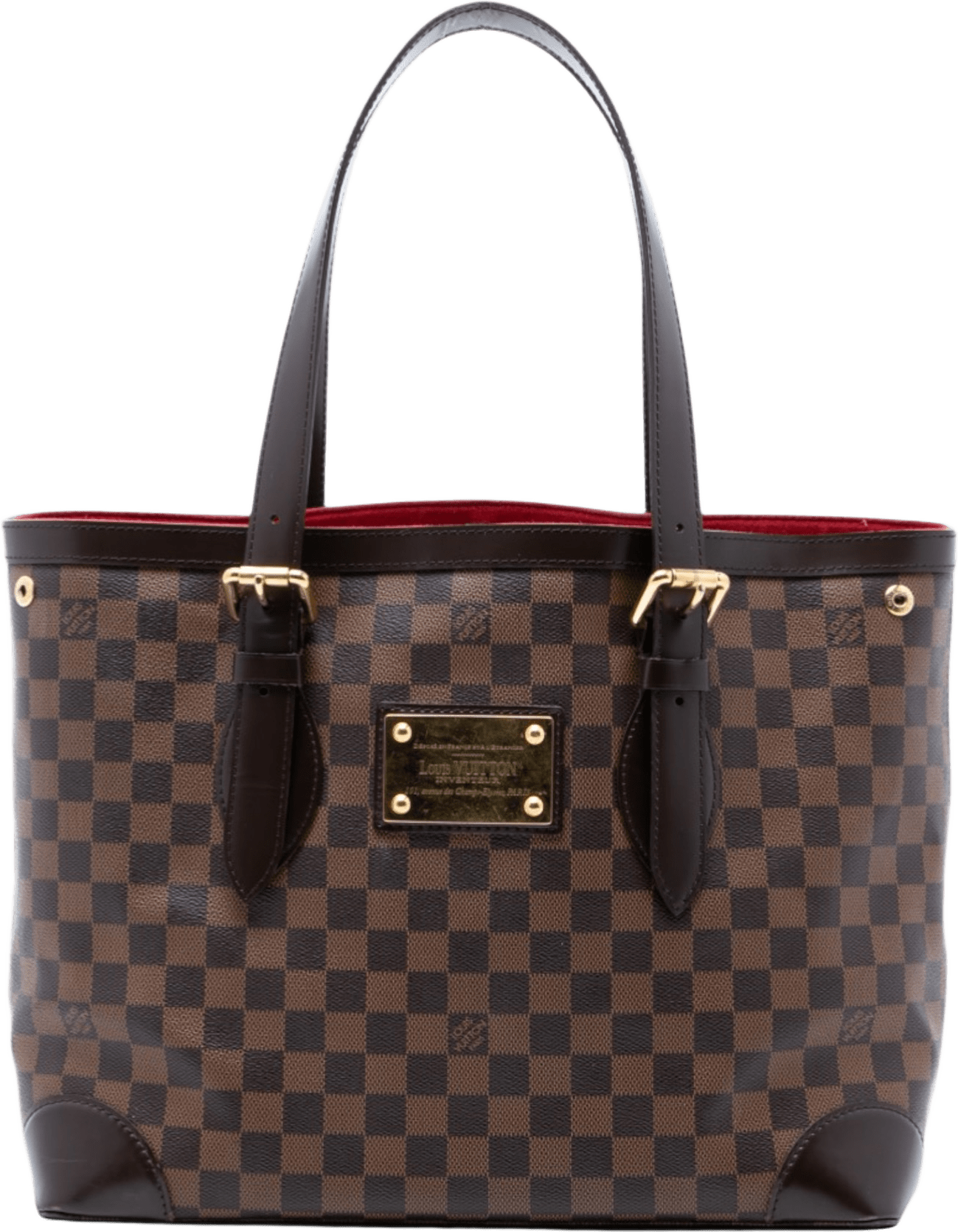 Louis Vuitton Damier Ebene Hampstead Mm, från Luxclusif, i färgen brown.