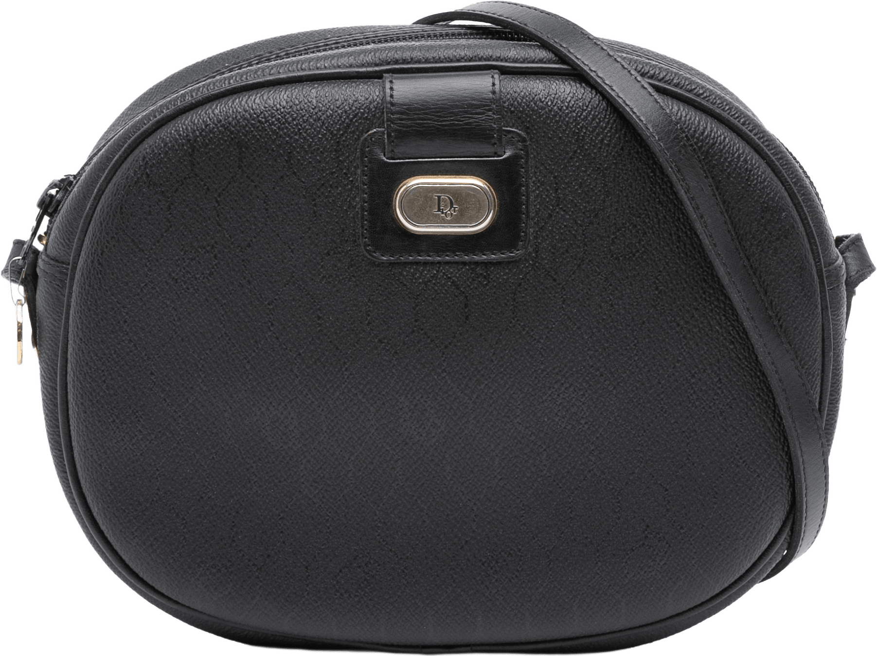 Dior Honeycomb Coated Canvas Crossbody, från Luxclusif, i färgen black.