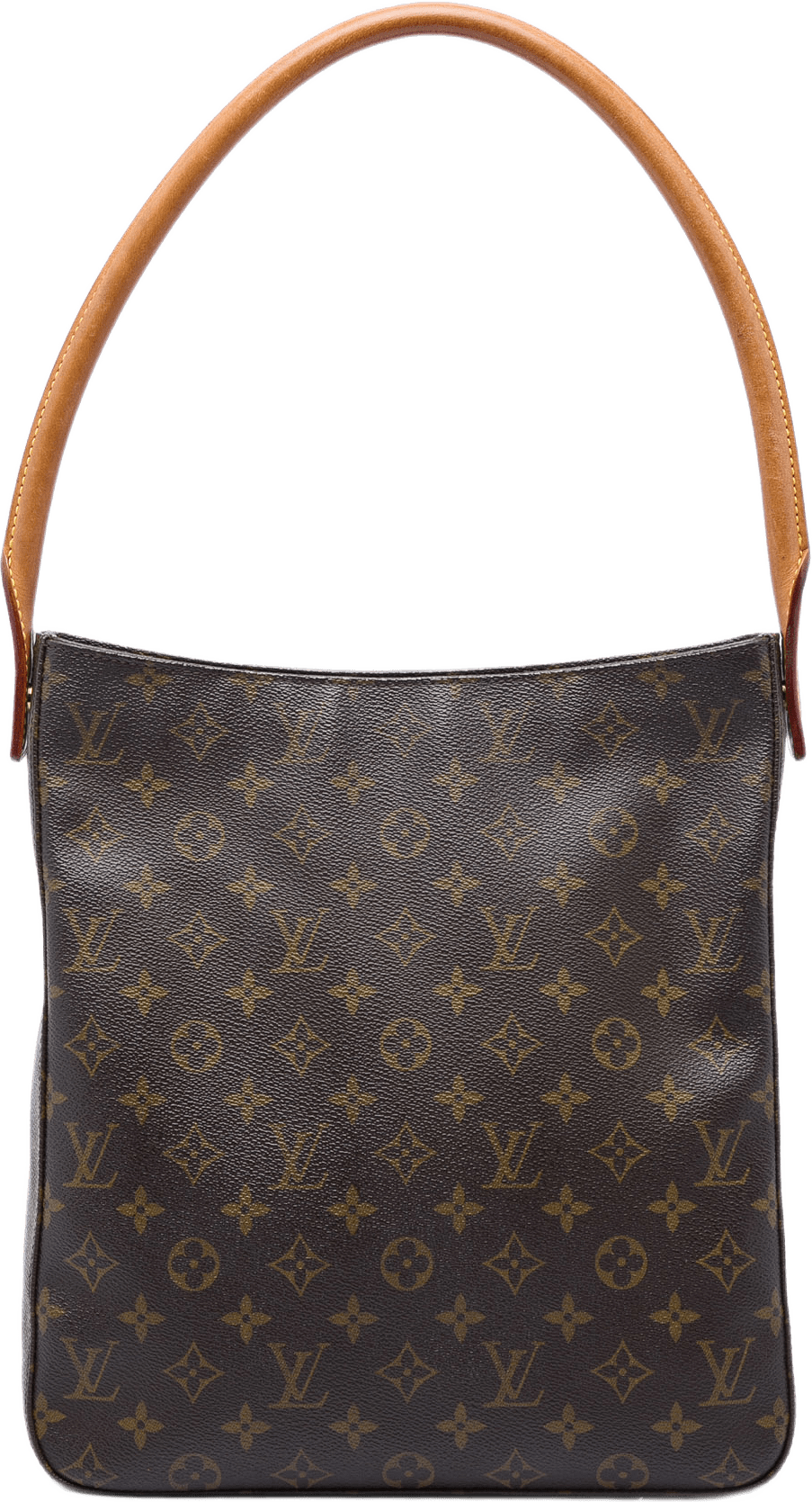 Louis Vuitton Monogram Looping Gm, från Luxclusif, i färgen brun.