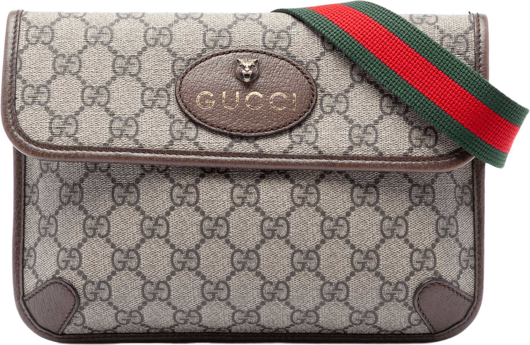 Gucci Gg Supreme Web Neo Vintage Belt Bag, från Luxclusif, i färgen beige.