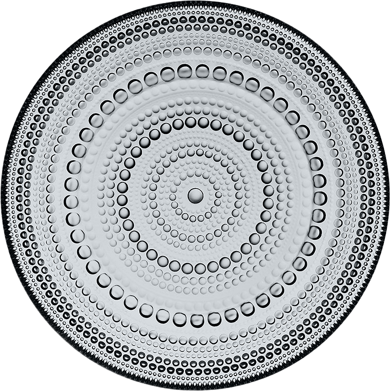 Tallrik Kastehelmi, Ø17 cm, från Iittala, i färgen Grey.