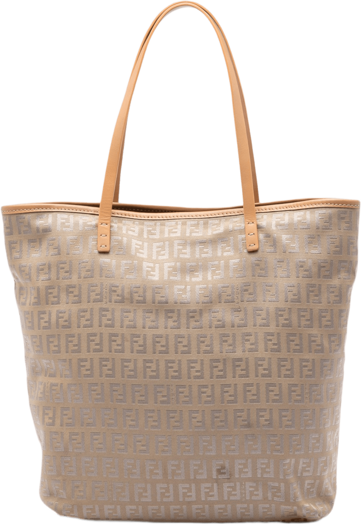Fendi Zucchino Canvas Tote, från Luxclusif, i färgen beige.