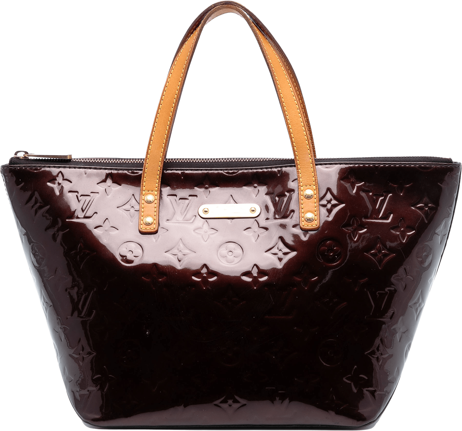 Louis Vuitton Monogram Vernis Bellevue Pm, från Luxclusif, i färgen purple.