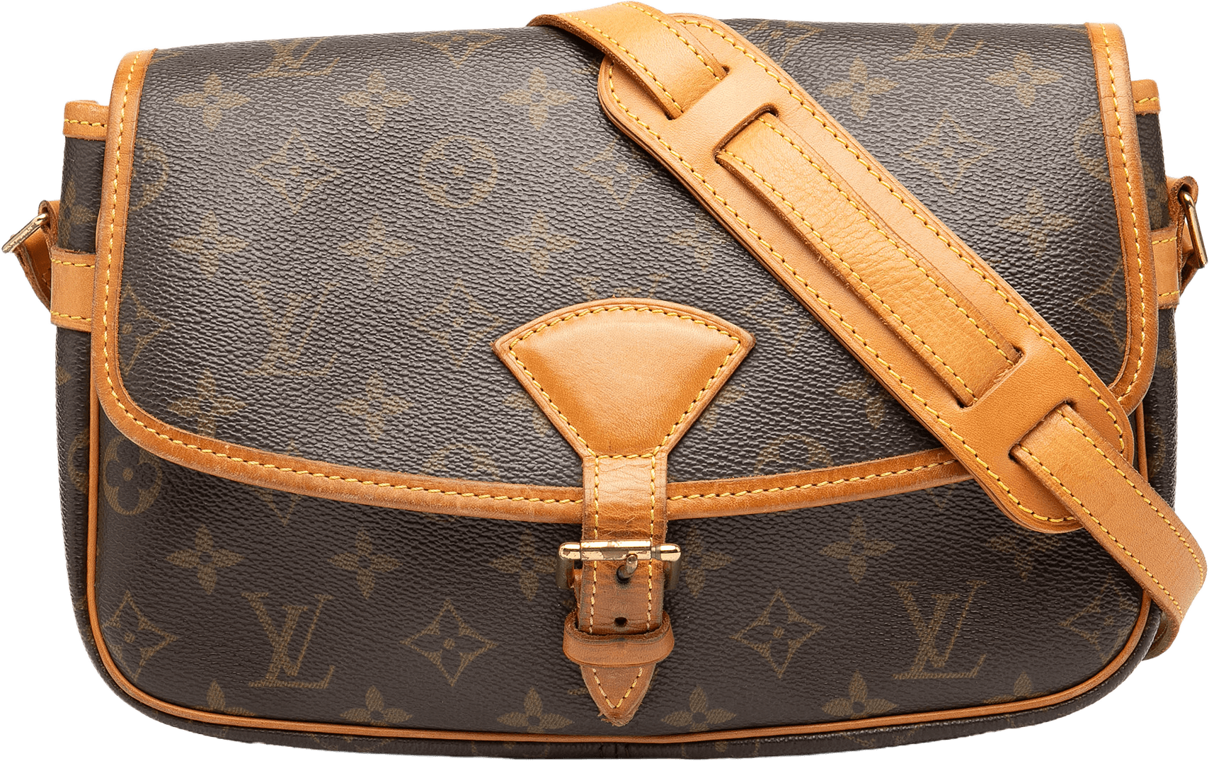 Louis Vuitton Monogram Sologne, från Luxclusif, i färgen brown.
