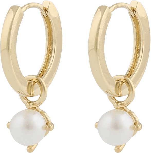 Lucy Ring Pendant Ear, från SNÖ of Sweden, i färgen g/white.