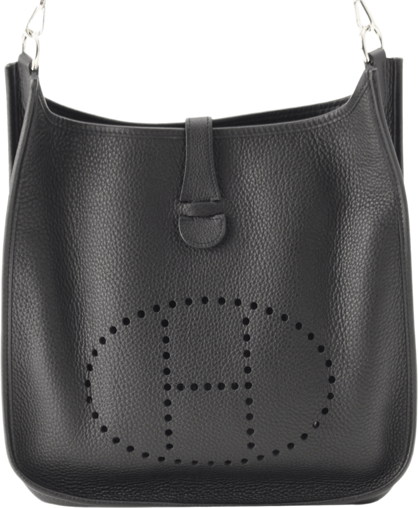 Hermès Clemence Evelyne I 33, från Luxclusif, i färgen svart.