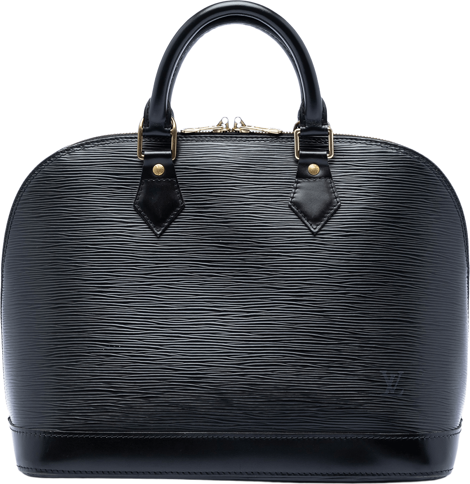 Louis Vuitton Epi Alma Pm, från Luxclusif, i färgen black.