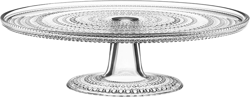 Kakfat Kastehelmi, Ø31,5 cm, från Iittala, i färgen Klar.