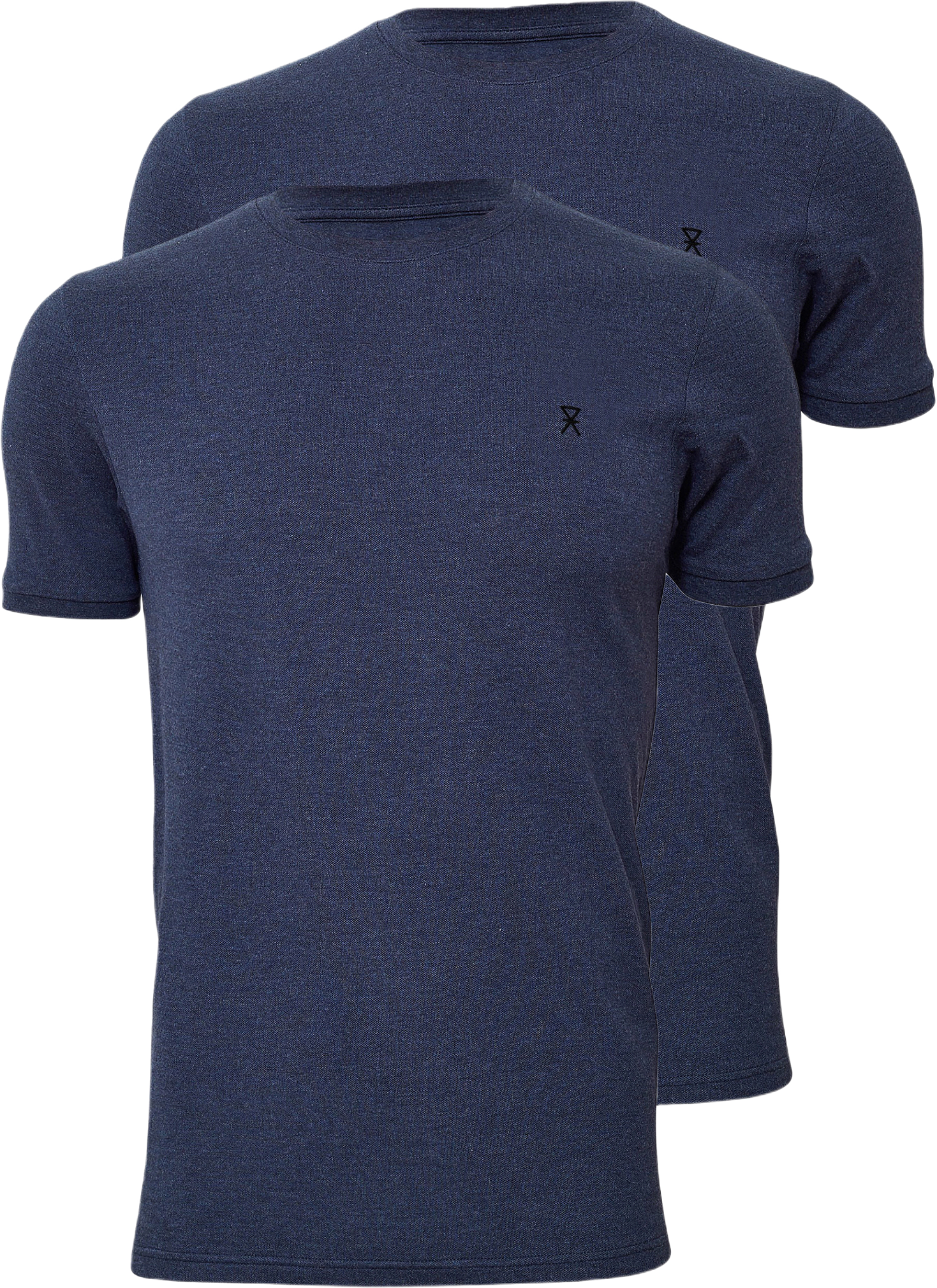 2-pack Bambu, Pique T-shirt, Navy, från JBS of Denmark, i färgen navy.