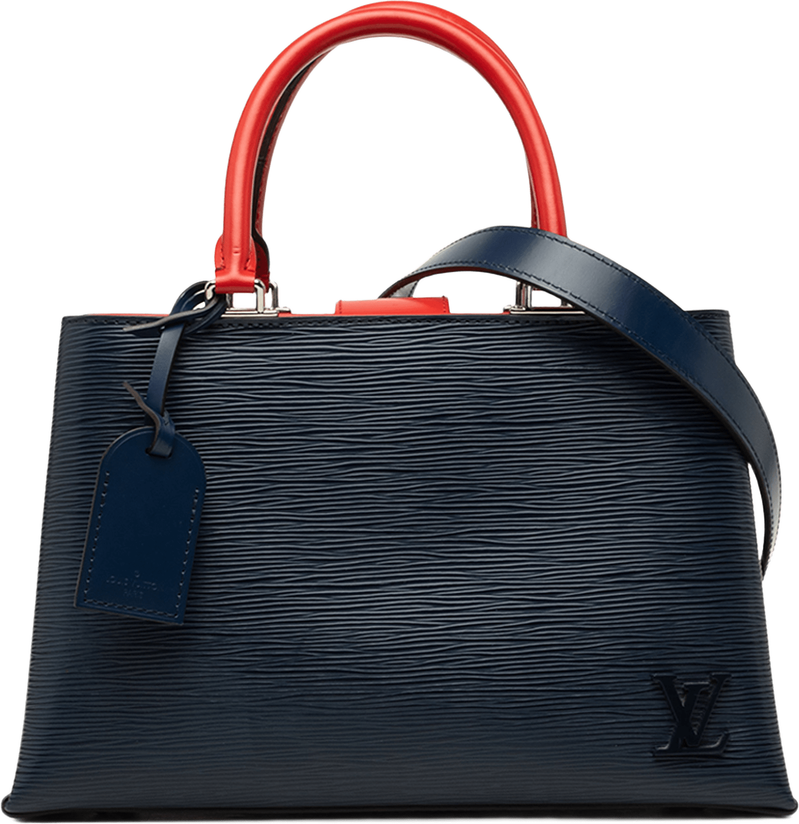 Louis Vuitton Epi Kleber Pm, från Luxclusif, i färgen blå.