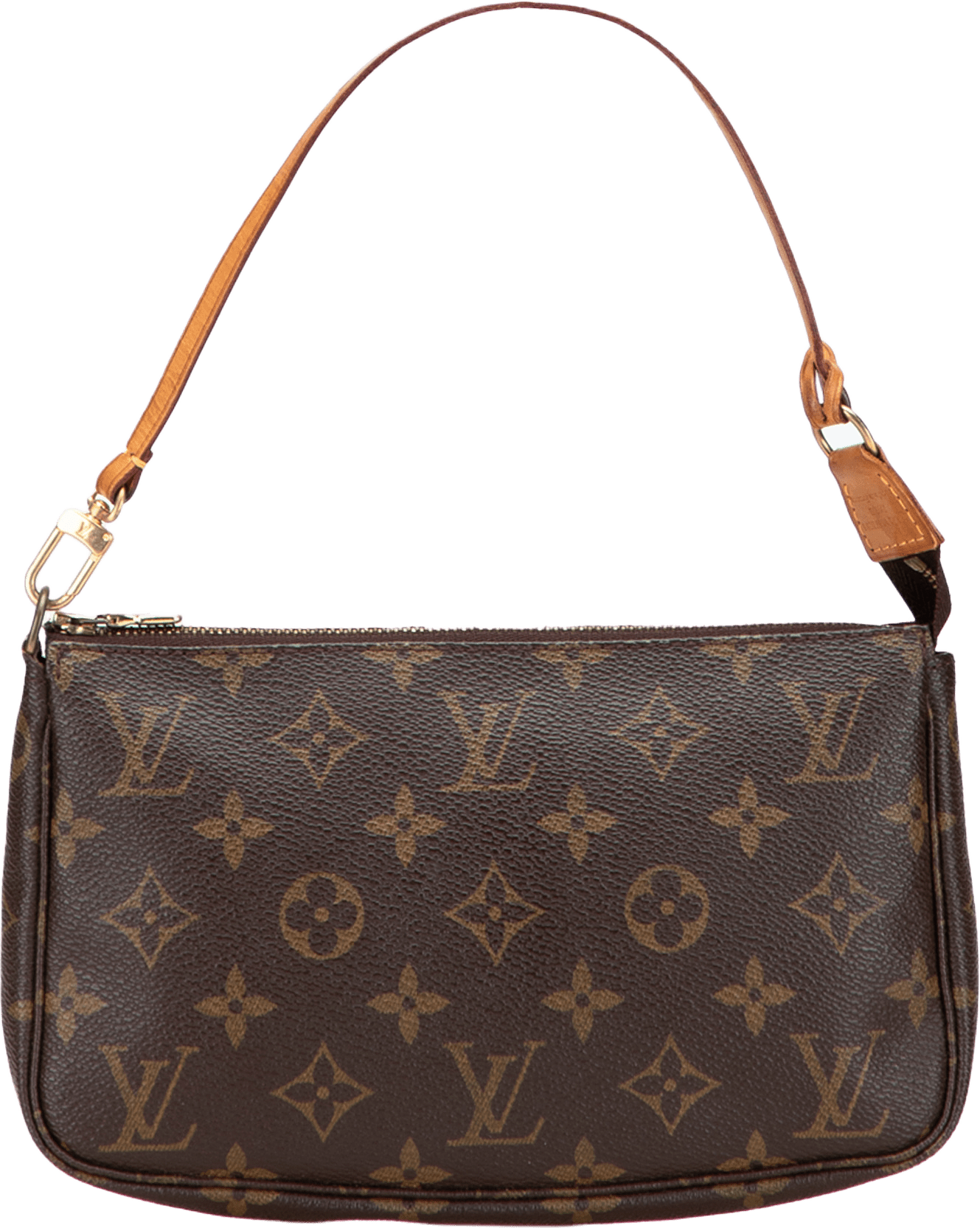 Louis Vuitton Monogram Pochette Accessoires, från Luxclusif, i färgen brown.