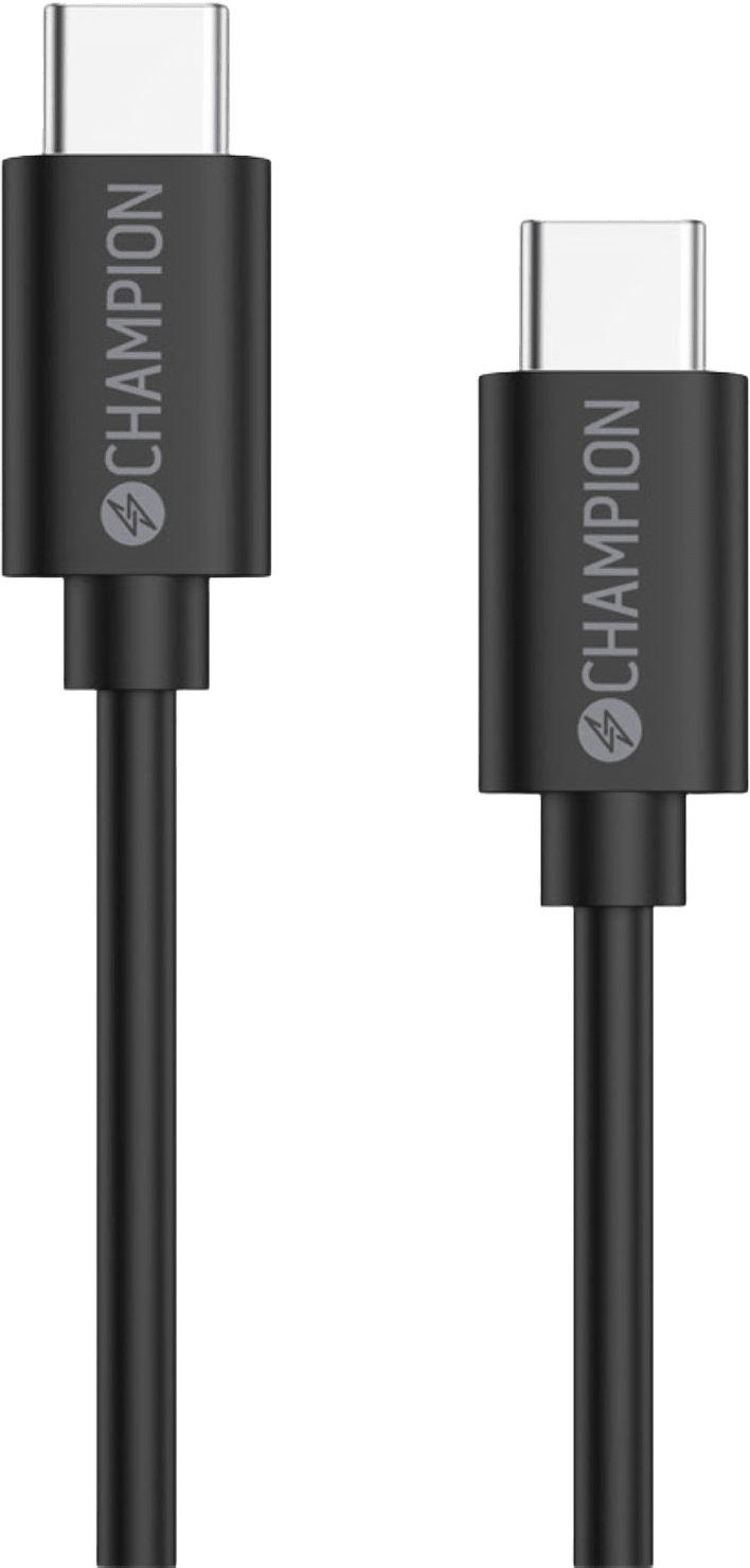 Usb-c Kabel 60w 3m, från Champion Nordic, i färgen svart.