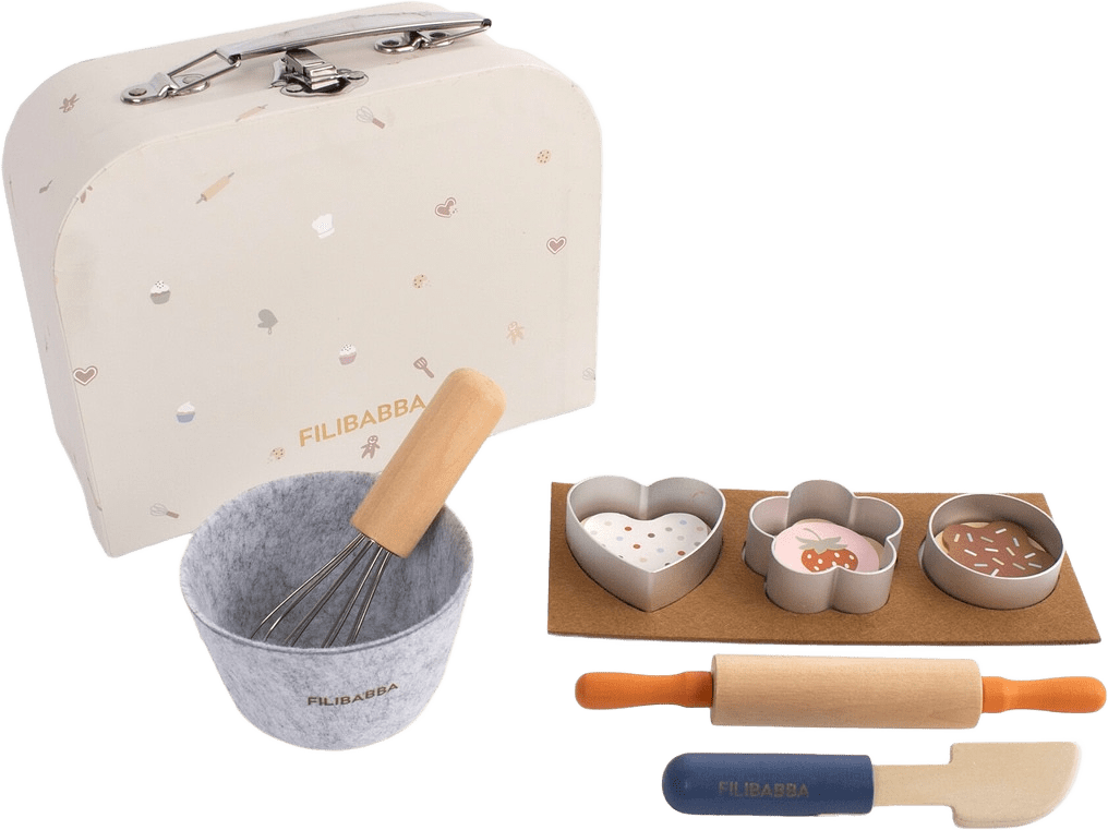 Play Set - Little Baker, Wooden Toys, från Filibabba, i färgen multicolour,wood.