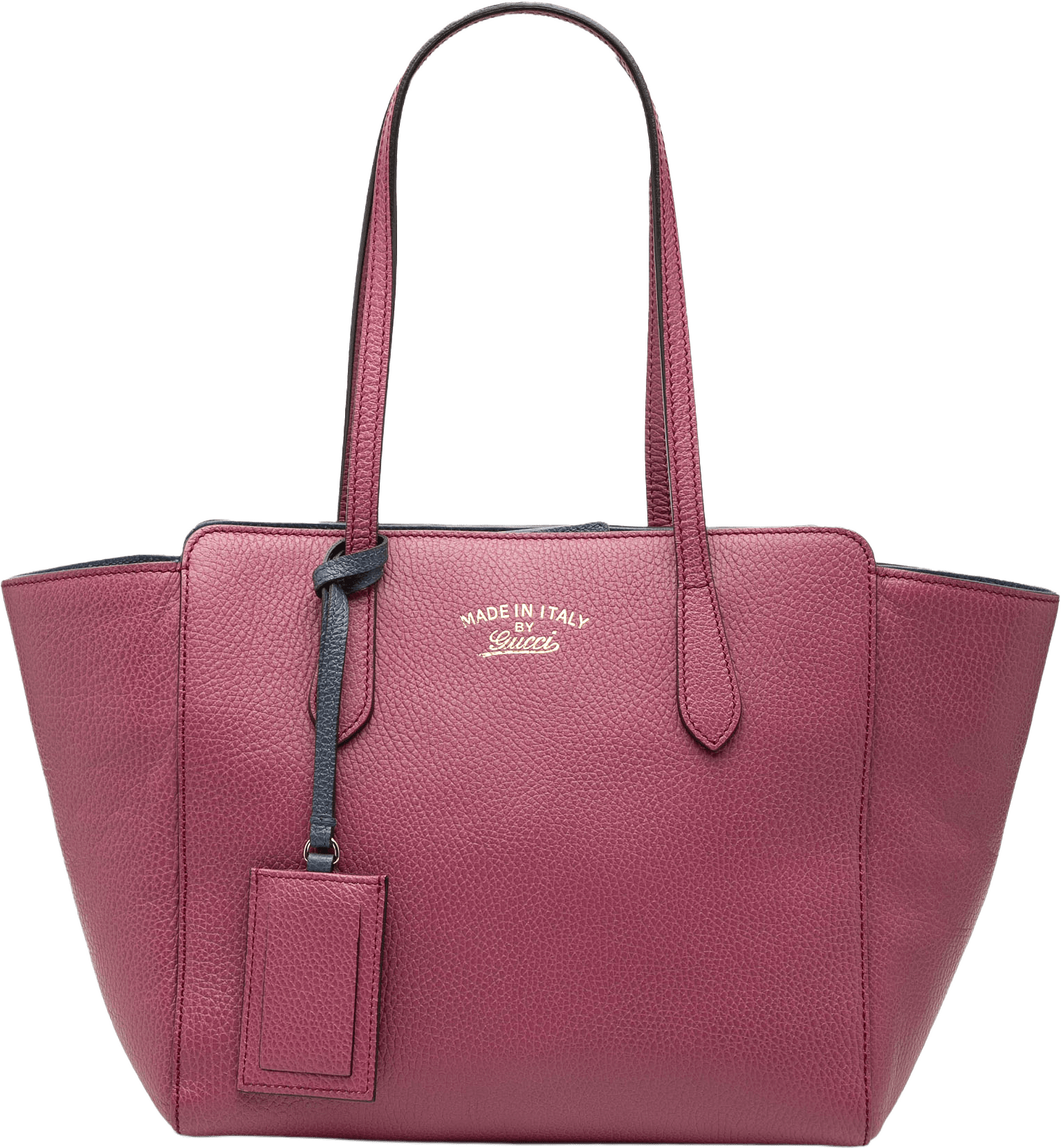 Gucci Medium Dollar Calfskin Swing Tote, från Luxclusif, i färgen magenta.