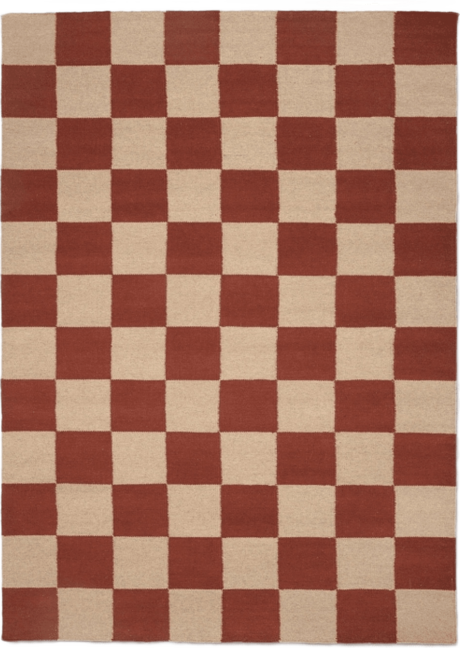 Matta Square 170x230cm, från Classic Collection, i färgen terracotta/natur.