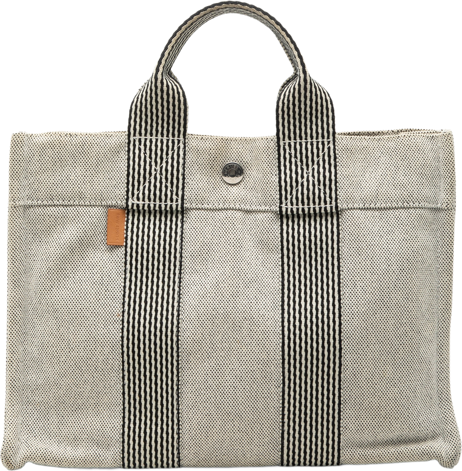 Hermès Canvas Fourre Tout Pm, från Luxclusif, i färgen gray.