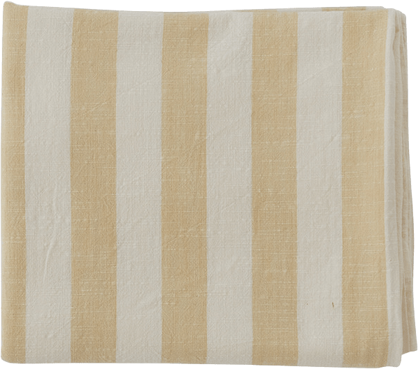 Striped Tablecloth - 200x140 Cm, från OYOY Living, i färgen vanilla.