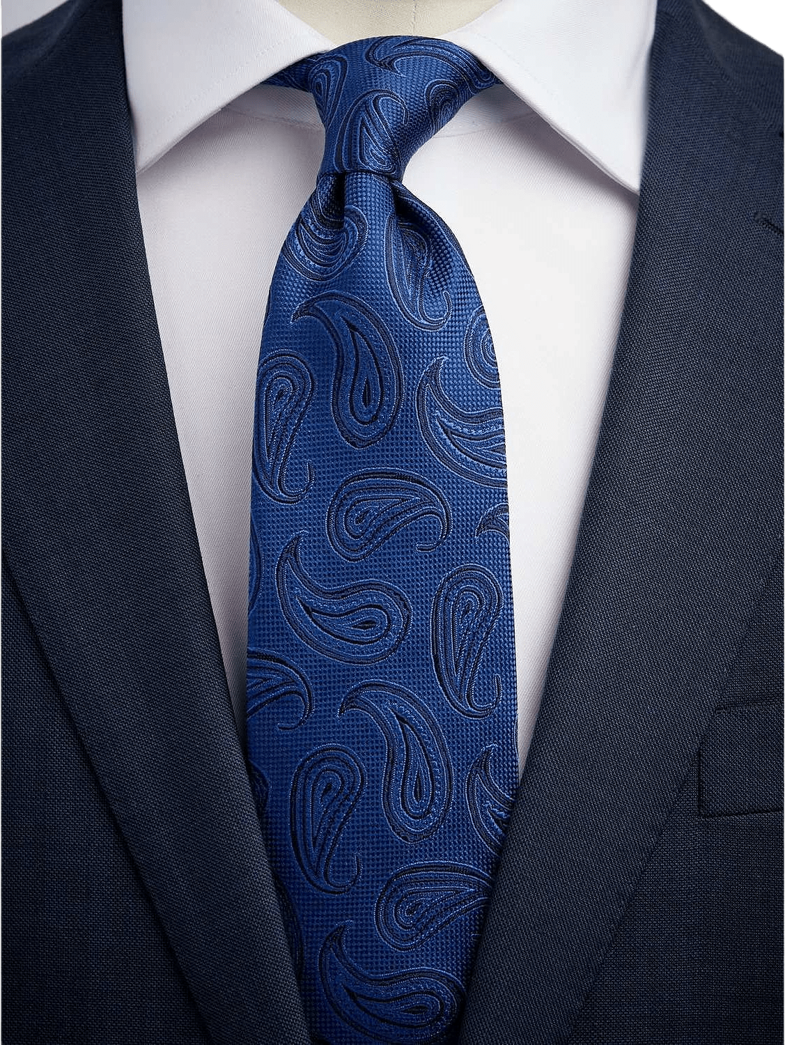 Tie Paisley, från John Henric, i färgen blue.