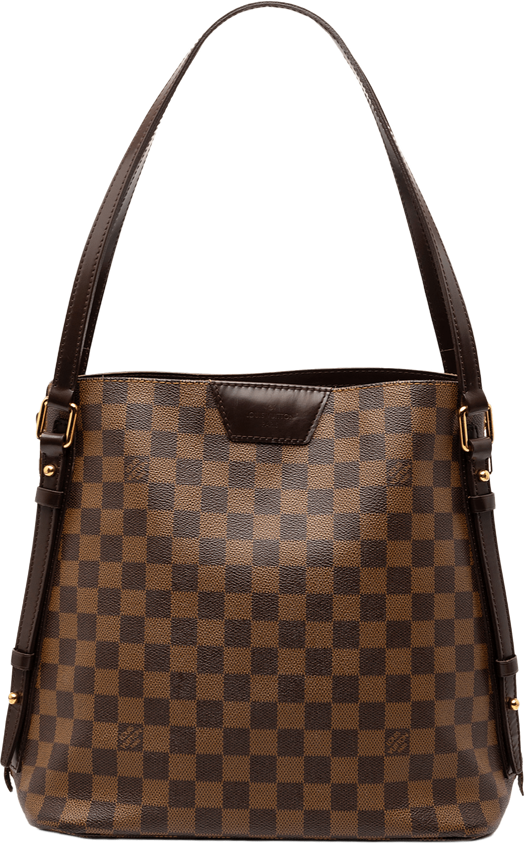 Louis Vuitton Damier Ebene Cabas Rivington, från Luxclusif, i färgen brown.