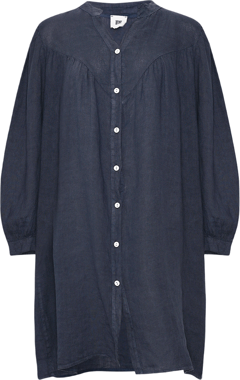 Ivana, Dress, Linen - Navy, från Tiffany, i färgen navy.