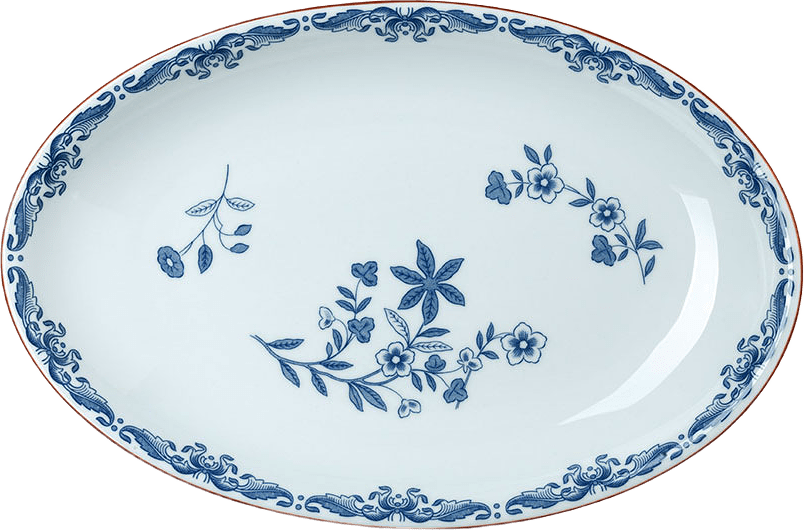 Serveringsfat ovalt, Ostindia, 33x22 cm, från Rörstrand.