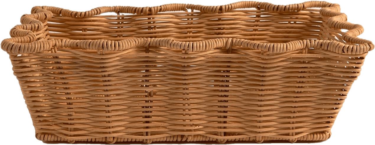Scallop Rottingkorg - 20x30 Cm, från Pick A Poppy, i färgen natural.
