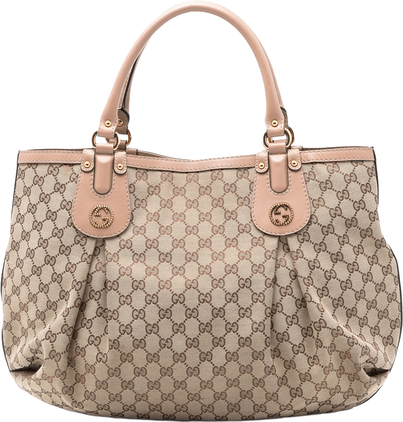 Gucci Large Gg Canvas Scarlett Tote, från Luxclusif, i färgen beige.