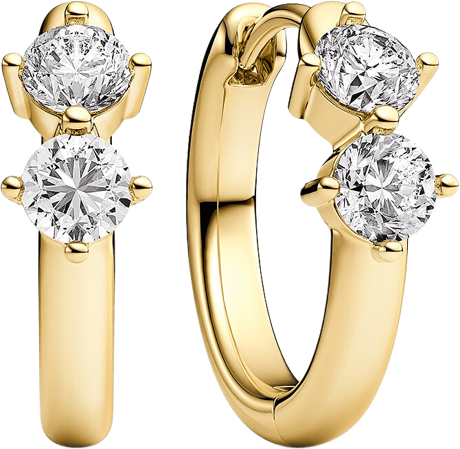 Princess Creolo Piccolo Earrings, från Sif Jakobs Jewellery, i färgen gold.